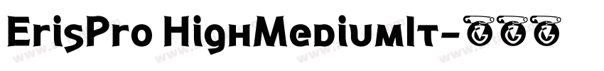 ErisPro HighMediumIt字体转换